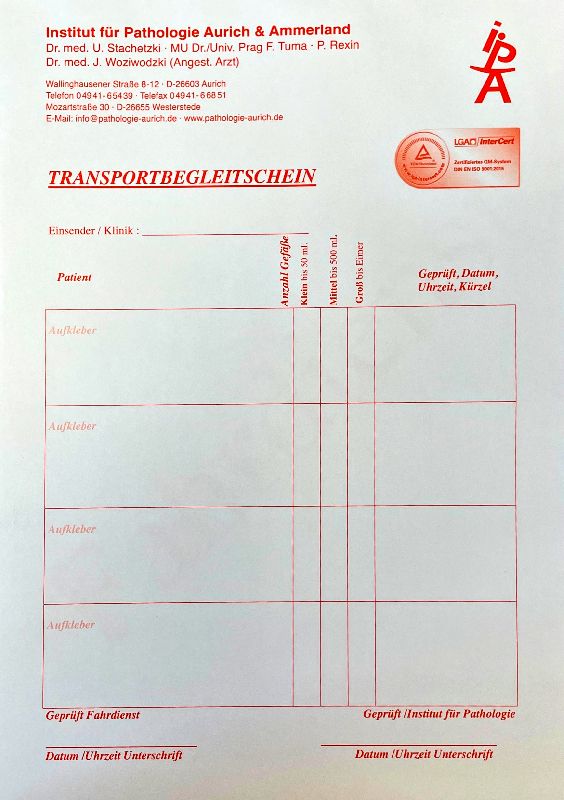 Transportbegleitschein